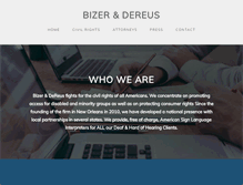 Tablet Screenshot of bizerlaw.com